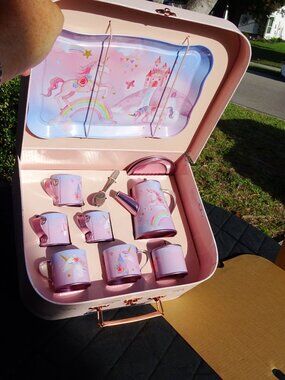 Magic Unicorn Pink Rainbow Playset Case Complete